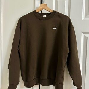 ALO accolade crew neck pullover sweatshirt unisex size XS